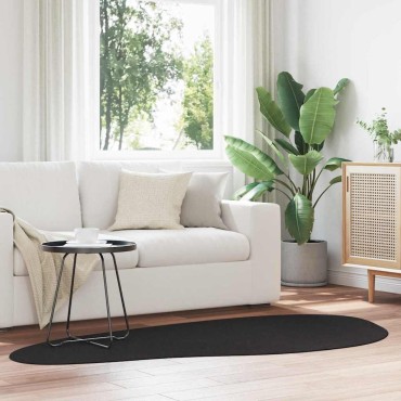 vidaXL Χαλί HUARTE Μαύρο 100x200cm Πολυεστέρας