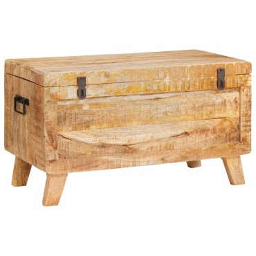 vidaXL Κουτί αποθήκευσης 70x35x40cm Μασίφ ξύλο μάνγκο