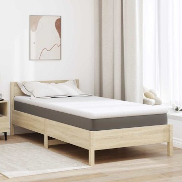 vidaXL Στρώμα επικάλυψης Λευκό 120 x 200 cm Υφασμα Jacquard