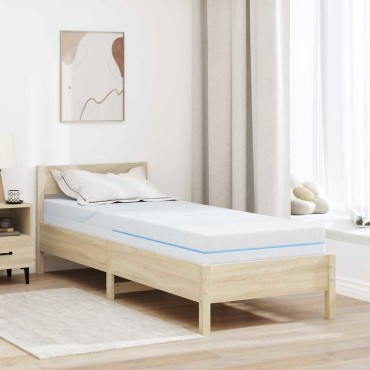 vidaXL Στρώμα Μέτρια σκληρό 70x200cm Λευκό 1 τεμ. - Μονό