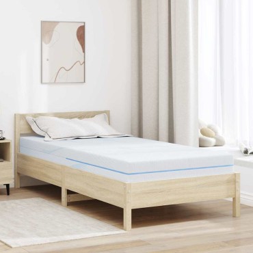 vidaXL Στρώμα Μέτρια σκληρό 90x190cm Λευκό 1 τεμ. - Μονό