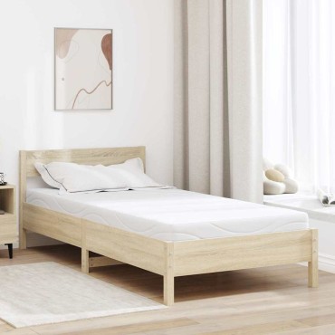 vidaXL Στρώμα Μέτριο 90x190cm Λευκό 1 τεμ. - Μονό
