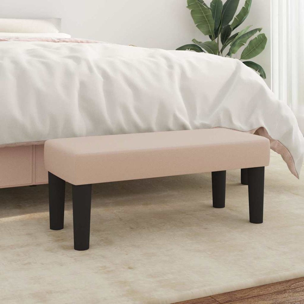 vidaXL Πάγκος Καπουτσίνο 70x30x30cm από Συνθετικό Δέρμα 1 τεμ.