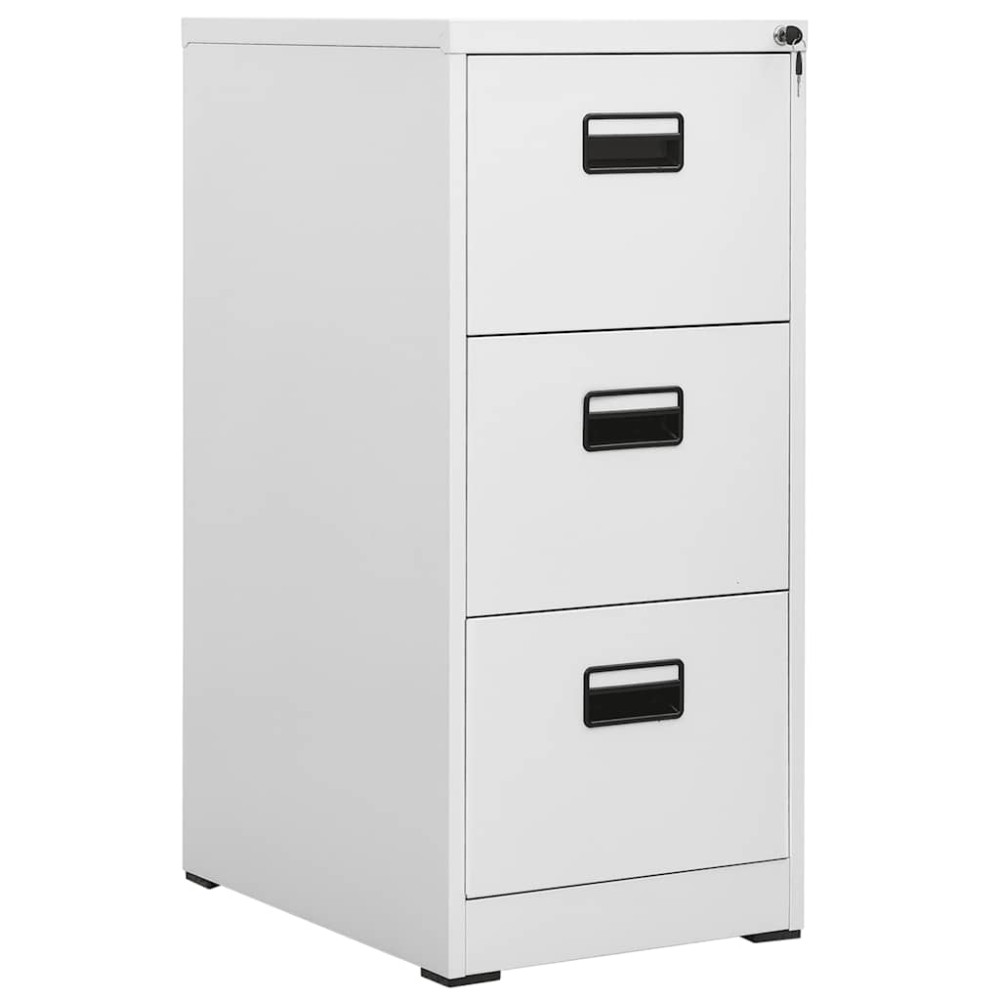 vidaXL Αρχειοθήκη Ανοιχτό Γκρι 46x62x102,5cm από Ατσάλι 1 τεμ.