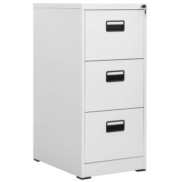vidaXL Αρχειοθήκη Ανοιχτό Γκρι 46x62x102,5cm από Ατσάλι 1 τεμ.