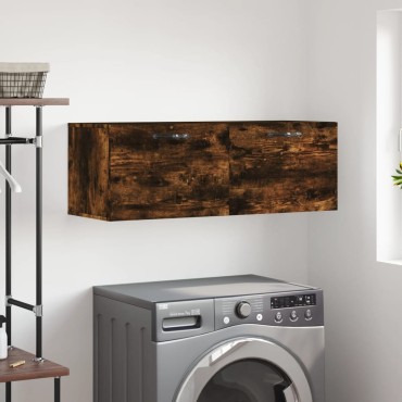 vidaXL Ντουλάπι Τοίχου Καπνιστή δρυς 100x36,5x35cm Επεξεργασμένο Ξύλο 1 τεμ.