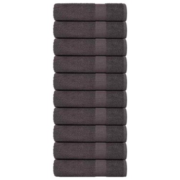 vidaXL Χειροπετσέτες FROGN 10 τεμ. Ανθρακί 50x100 εκ. 360 γρ./μ²