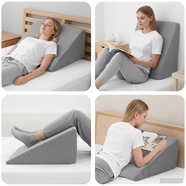 vidaXL Μαξιλάρι Ποδιών 60 x 50 x 30 εκ. Μαλακό Αφρός Μνήμης Γκρι