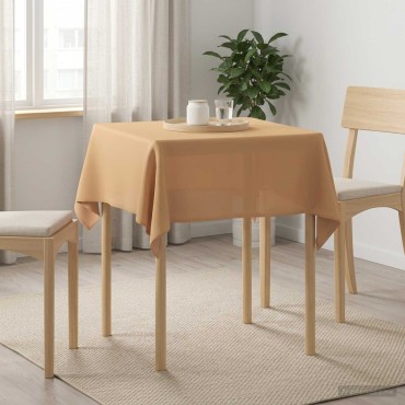 vidaXL Ύφασμα Τραπέζης τετράγωνο Μπεζ 110 x 110 cm Πολυεστέρας