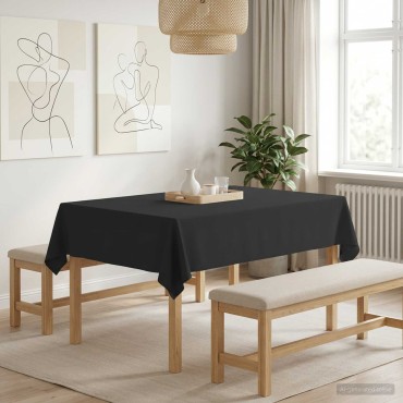 vidaXL Ύφασμα Τραπέζης Σκούρο Γκρι 140 x 180 εκ. Πολυεστέρας