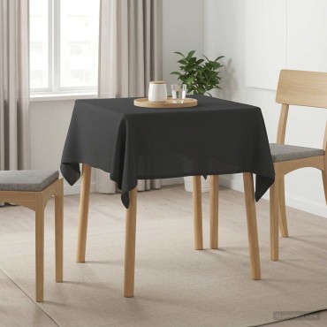 vidaXL Ύφασμα Τραπέζης τετράγωνο Σκούρο Γκρι 140 x 140 cm