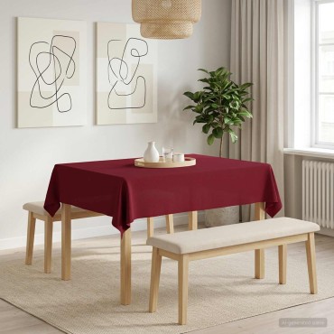 vidaXL Ύφασμα Τραπέζης Ορθογώνιος Κόκκινο 140 x 160 cm