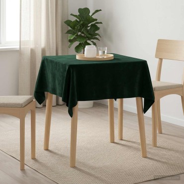 vidaXL Ύφασμα Τραπέζης 5 τμχ. Σκούρο Πράσινο 90 x 90 cm Πολυεστέρας