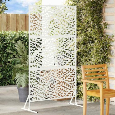 vidaXL Οθόνη Ιδιωτικότητας 100x50x180cm Ατσάλι Λευκό