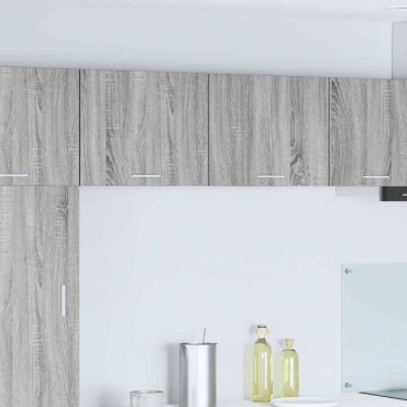 vidaXL Κρεμαστό ντουλάπι Γκρι Σομόνα και Λευκό 50x31x40cm