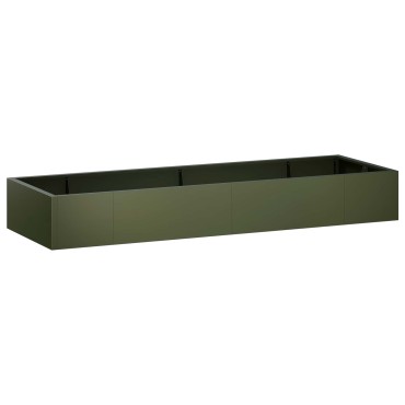 vidaXL Τοίχος Στήριξης 8 τμχ. 300 x 100 x 40 εκ. Ατσάλι Λαδί