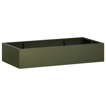 vidaXL Τοίχος Στήριξης 6 τμχ. 200 x 100 x 30 εκ. Ατσάλι Λαδί