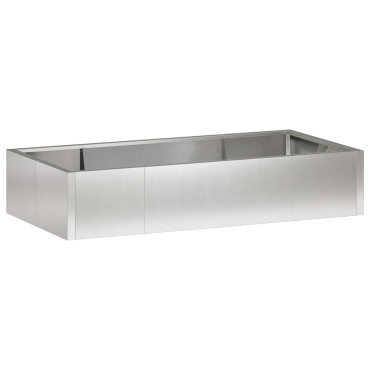 vidaXL Τοίχος Στήριξης 6 τμχ. 200 x 100 x 30 εκ. Ανοξείδωτο Ατσάλι