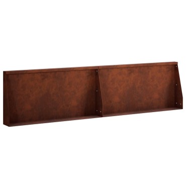 vidaXL Τοίχος Στήριξης 2 τμχ. 80 x 12 x 40 εκ. Σκ rusty