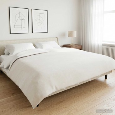 vidaXL Βάρος Κουβέρτα Λευκό 200 x 225 cm 13 kg 100% Βαμβάκι 205T