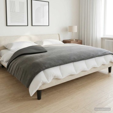 vidaXL Βάρος Κουβέρτα Ανθρακί 138 x 200 cm 6 kg 100% Βαμβάκι 205T