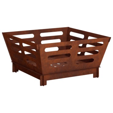 vidaXL Φωτιά Σκ rusty 40 x 40 x 20 cm Ατσάλι Σκληρυθέν στον Αέρα