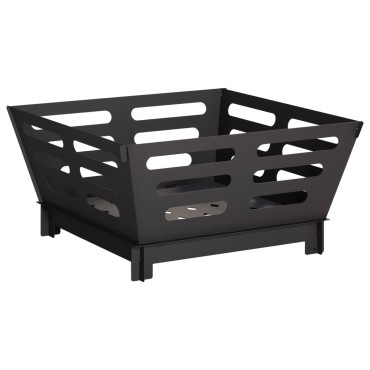 vidaXL Φωτιά Μαύρο 40 x 40 x 20 cm Ατσάλι