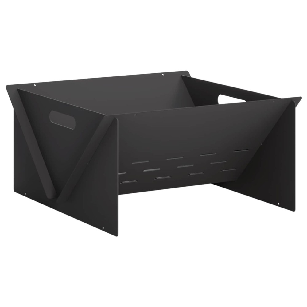 vidaXL Φωτιά Μαύρο 40 x 40 x 20 cm Ατσάλι