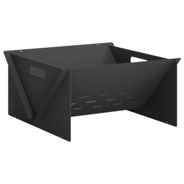 vidaXL Φωτιά Μαύρο 40 x 40 x 20 cm Ατσάλι