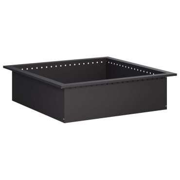 vidaXL Δαχτυλίδι φωτιάς Μαύρο 90 x 90 x 25 εκ Ατσάλι