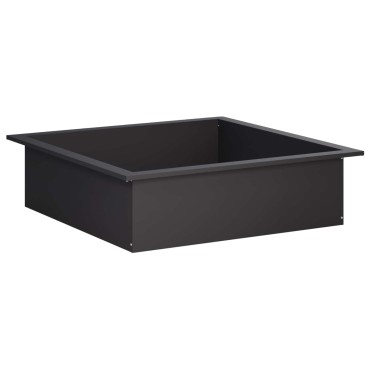 vidaXL Δαχτυλίδι φωτιάς Μαύρο 90 x 90 x 25 εκ Ατσάλι