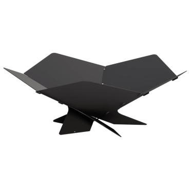 vidaXL Φωτιά Μαύρο 53 x 53 x 18,5 εκ Ατσάλι