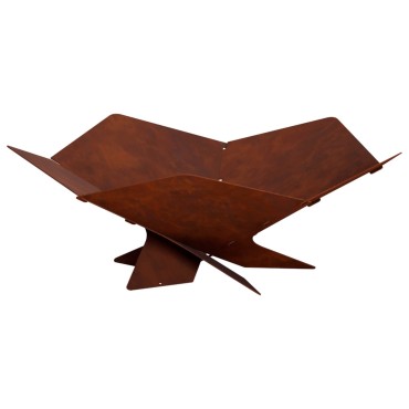 vidaXL Φωτιά Σκ rusty 53 x 53 x 18,5 εκ Ατσάλι Σκληρυθέν στον Αέρα