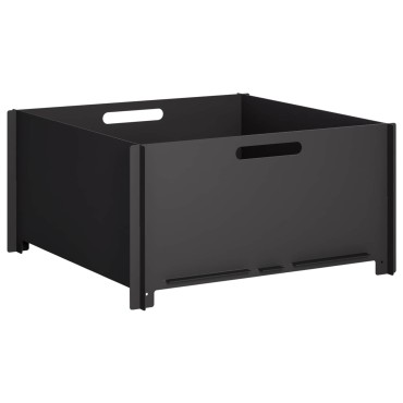vidaXL Φωτιά Μαύρο 60 x 60 x 30 cm Ατσάλι
