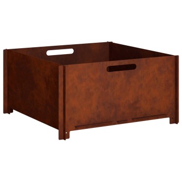 vidaXL Φωτιά Σκ rusty 60 x 60 x 30 cm Ατσάλι Σκληρυθέν στον Αέρα