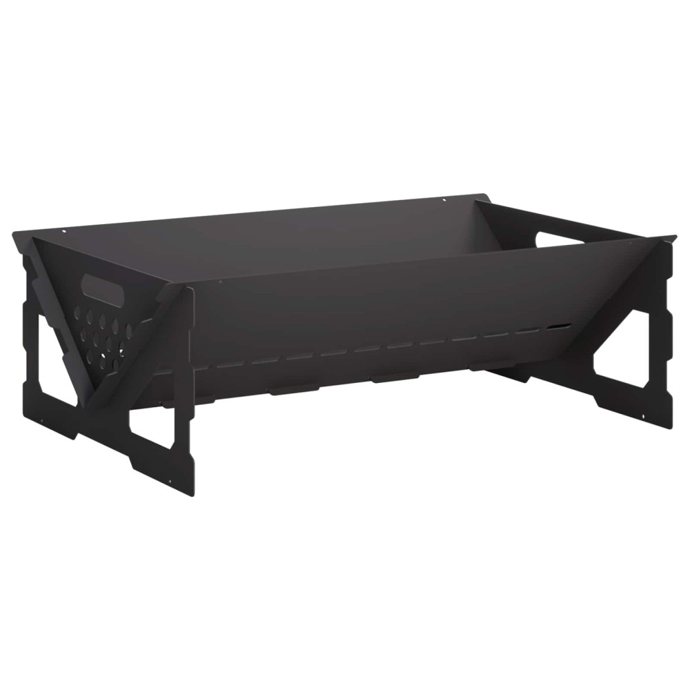 vidaXL Φωτιά Μαύρο 60 x 40 x 20 εκ. Ατσάλι