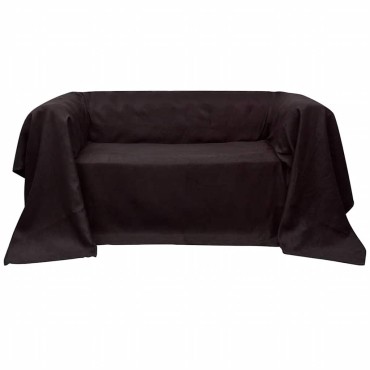 Κάλυμμα Καναπέ Καφέ 210 x 280 εκ. από Micro-suede