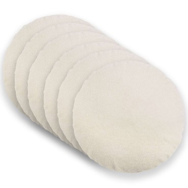 vidaXL Κάλυμμα Μαξιλαριού 6 pcs HEERLEN Κρεμ Ø 40 cm Μπουκλέ