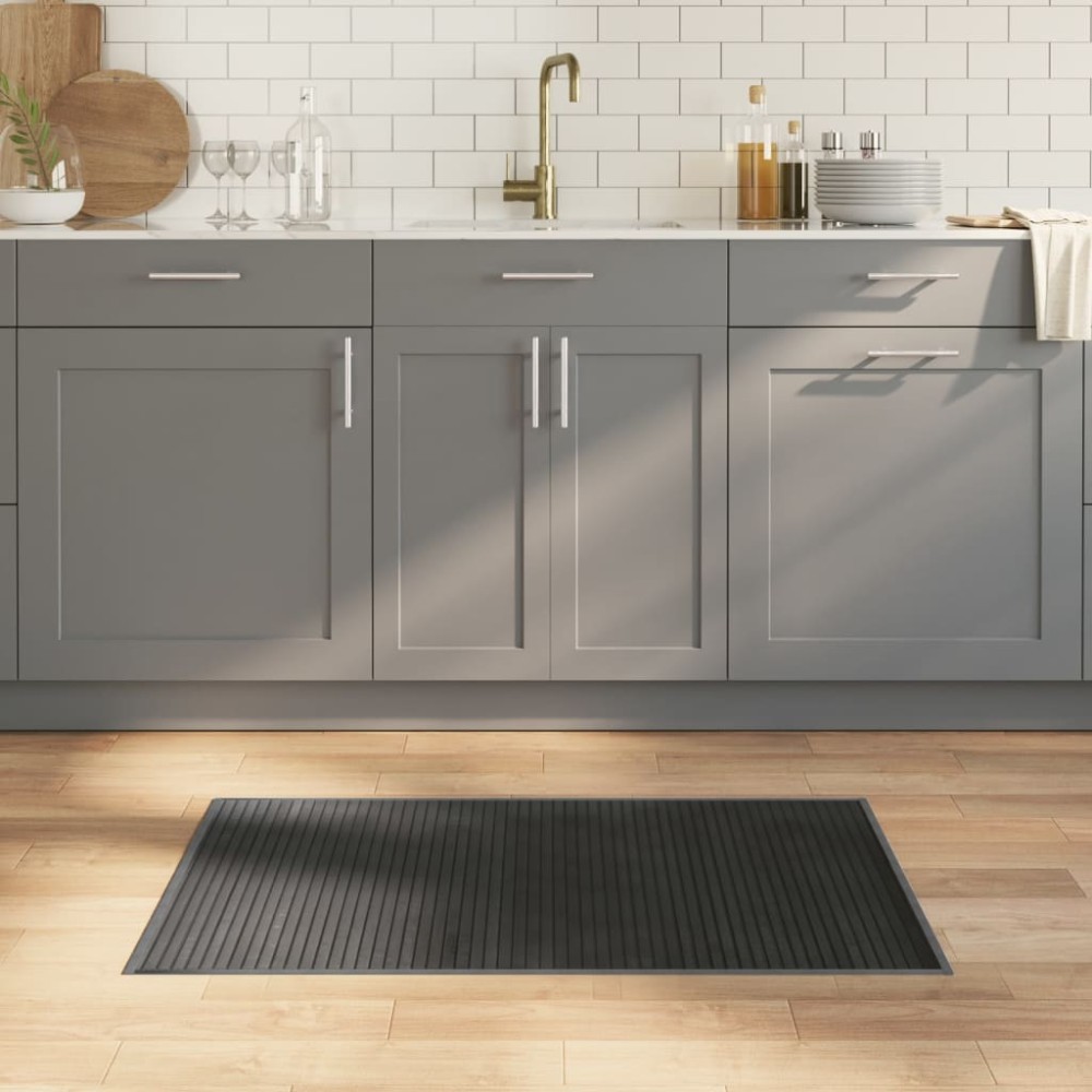 vidaXL Χαλί Ορθογώνιο Γκρι 60x100cm από Μπαμπού