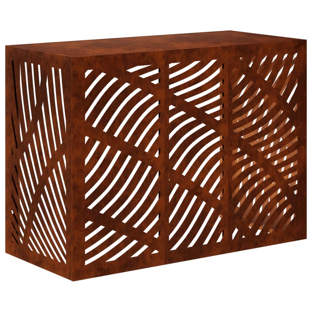 vidaXL Κάλυμμα κλιματιστικού Σκ rusty 110 x 50 x 80 cm