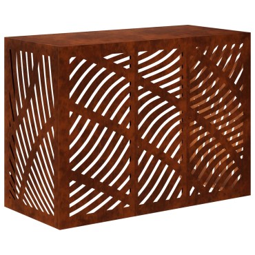 vidaXL Κάλυμμα κλιματιστικού Σκ rusty 110 x 50 x 80 cm