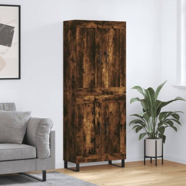 vidaXL Ντουλάπι Καπνιστή Δρυς 69,5x34x180cm από Επεξεργασμένο Ξύλο 1 τεμ.