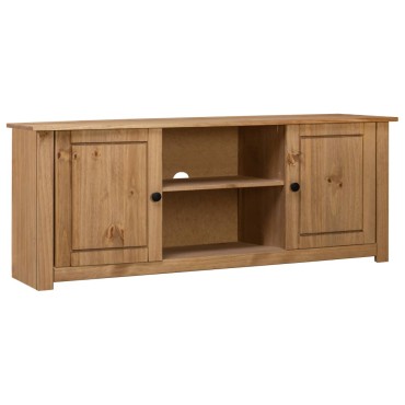 vidaXL Έπιπλο TV 120x40x50cm Μασίφ Ξύλο Πεύκου Σειρά Panama