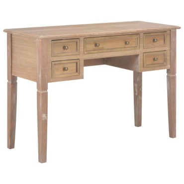 280072 vidaXL Writing Desk Brown 109,5x45x77,5cm Wood 1 τεμ.