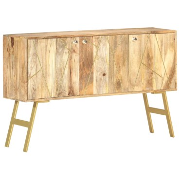 vidaXL Ντουλάπι με Συρτάρια 118x30x75cm από Μασίφ Ξύλο Μάνγκο 1 τεμ.