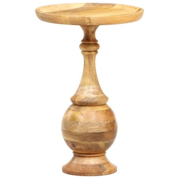 vidaXL Τραπεζάκι Βοηθητικό Στρογγυλό 43x43x66cm Μασίφ Ξύλο Μάνγκο 1 τεμ.
