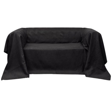 Κάλυμμα Καναπέ Ανθρακί 140 x 210 εκ. από Micro-suede