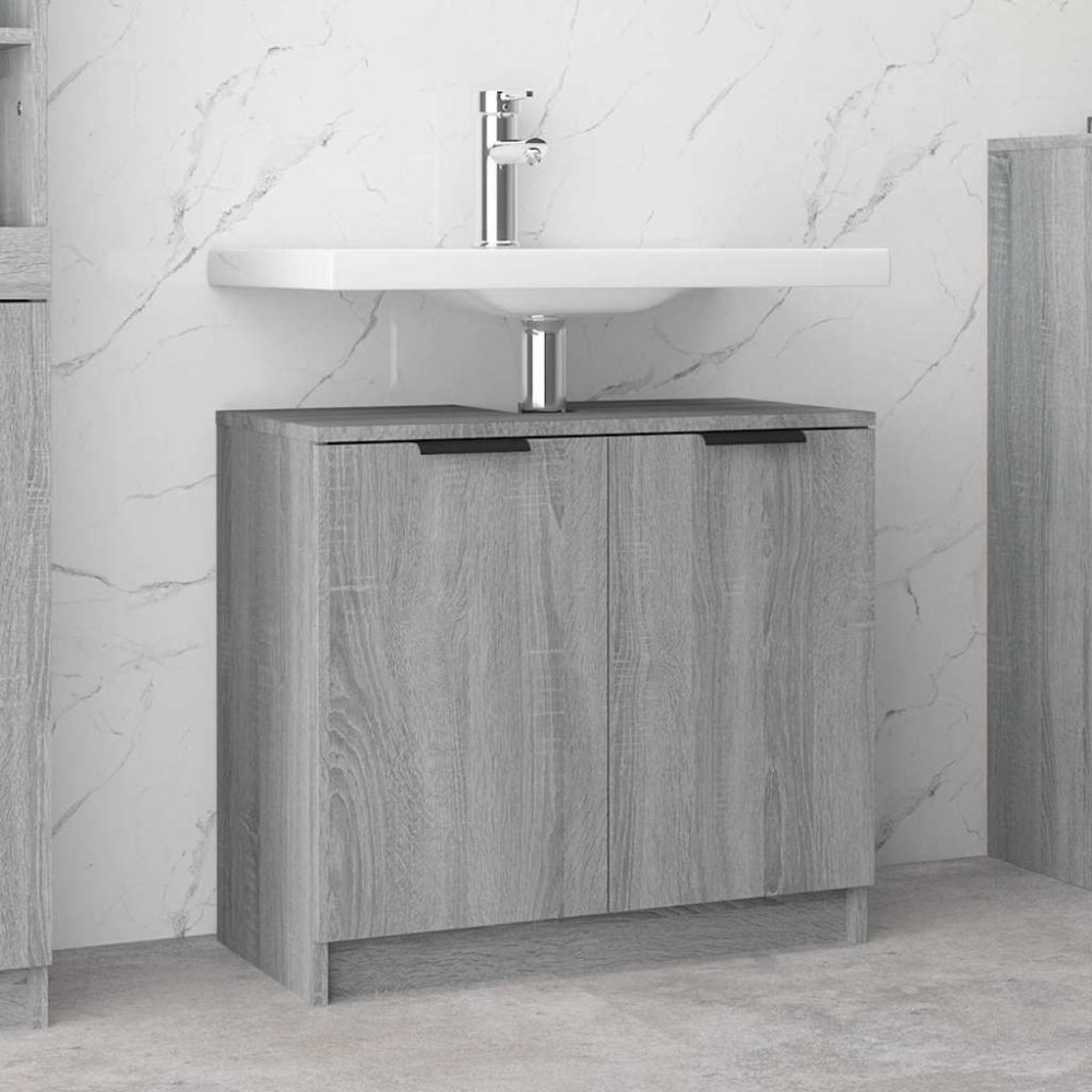 vidaXL Ντουλάπι Μπάνιου Γκρι sonoma 64,5x33,5x59cm Επεξεργασμένο Ξύλο 1 τεμ. vidaXL Ντουλάπι Μπάνιου Γκρι sonoma 64,5x33,5x59cm Επεξεργασμένο Ξύλο 1 τεμ.