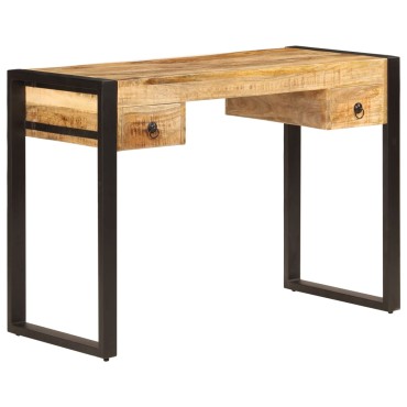 vidaXL Γραφείο με 2 Συρτάρια 110x50x77cm από Μασίφ Ξύλο Μάνγκο 1 τεμ.