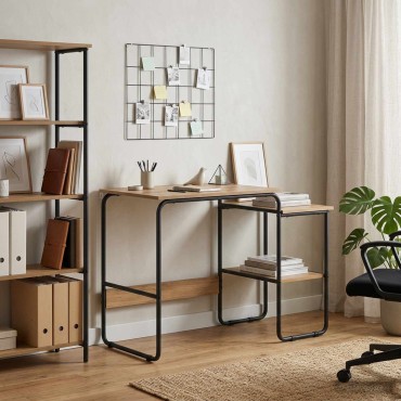 vidaXL Γραφείο με αποθηκευτικό χώρο Artisan Δρυς 100x50x75cm 1 τεμ.